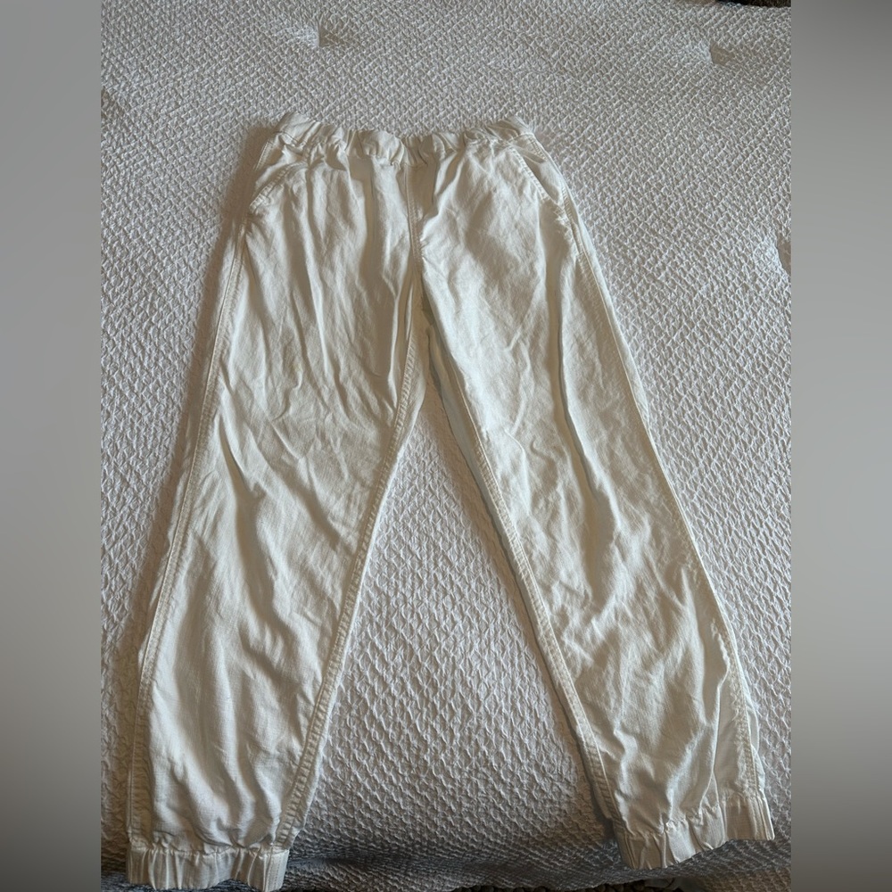Jcrew White Linen Pants